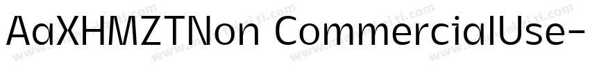 AaXHMZTNon CommercialUse字体转换